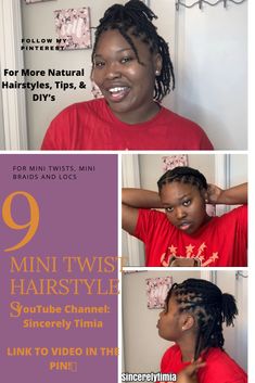 Mini Twists Natural Hair Hairstyles, Mini Twist Hairstyles, Twists Natural Hair, Mini Twists Natural Hair, Natural Hair Hairstyles, Mini Braids, 4 Hairstyles, Low Porosity Hair