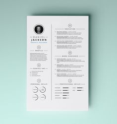 Simple Resume Template vol4 | Pixeden Club Graphic Resume, Design Resume, Resume Layout, Portfolio Resume, Creative Cv, Simple Resume Template