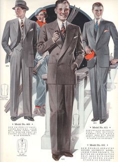 Fall 1934 to Winter 1935 Style Book of Windsor Clothing company; rare, personal collection. Style Gentleman, The Suits, Zoot Suit, Americana Vintage