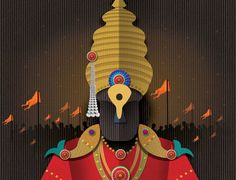 an illustration of a man with a golden crown on his head, wearing red and gold clothing