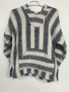 Baha Joe Long Sleeve Multicolor Drug Rug Hoodie Made in Mexico Mens XS. The Length is 24 inches. The pit is 21 inches. Condition is "Pre-owned". Shipped with USPS Priority Mail. The Pit, Priority Mail, Men Sweater, Rug, Wardrobe, Long Sleeve, Clothes, Mexico