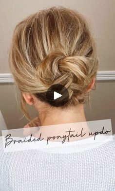 77K views · 263 reactions | The most popular video of 2024 😍 A simple braided updo 🫶🏻 ..#hair #hairstyles #easyhair #mediumlengthhair #easyupdo #updoformediumhair #easyhairstyles #easyhairstyle #hairideas #hairvideos #hairtutorial #haircut #haircolor #finehair #thinhair #hairgoals #hairlove #hairinspo | Ashley Erickson Beauty