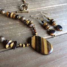 Gold Bali, Stone Dangle Earrings, Gold Headband, Tiger Eye Beads, Eye Beads, Beaded Anklets, Set Necklace, Eye Pendant, Fall Jewelry