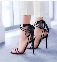 Trendy Shoes For Women High Heels, High Heels Classy, Cute Shoes Heels, Shoes Heels Classy, Lace Up High Heels, Classy Shoes, Heels Classy, Fancy Shoes, Girly Shoes