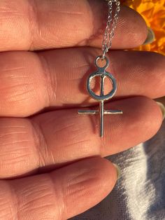 "Caravel by Greta Van Fleet symbol necklace. This is a Pre Order Only Item. It will ship after Oct 15th ❊ATTN: GOLD FILLED IS CURRENTLY PRE ORDER ONLY. PRE ORDERS WILL BE SHIPPED AFTER OCT 15TH AND IS A SEPARATE LISTING This necklace is 20mm in length. Made with 100% Sterling silver Choose between a 16\" or 18\" Sterling silver chain. This pieces is meant to last forever and is a beautiful representation of beautiful music. ❊CARE You should not wear sterling silver jewelry in a swimming pool, or Symbolic Hypoallergenic Necklace With Round Pendant, Symbolic Hypoallergenic Round Pendant Jewelry, Pretty Objects, Piercing Inspo, Greta Van Fleet, Greta Thunberg, Symbol Necklace, Beautiful Music, Necklace Sterling Silver