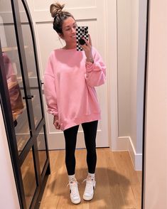 Shop EFAN Women's Oversized Fleece … and other curated products on LTK, the easiest way to shop everything from your favorite creators. Black Leggings Outfits, Outfits Leggins, Look Legging, Look Rose, Black Leggings Outfit, Leggings Outfits, Leggings Outfit, Tshirt Outfits