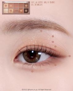 K Beauty Eye Makeup, Simple Korean Eye Makeup, Korean Eye Makeup Natural, Eye Makeup Korean, Asian Makeup Tutorials, Mekap Mata, Doll Eye Makeup, Cute Eye Makeup