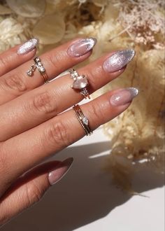 Engagement Nails, Edgy Nails, Flower Nail Designs, Nails Desing, Hot Nails, Elegant Nails, Prom Nails