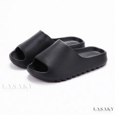 Lasaky - Couples Simple and Stylish Anti-Slip Home Slippers with Thick Soft Soles for Indoor and Bathroom Use Beach Socks, Leather Belt Buckle, Heeled Mules Sandals, High Heel Mules, Home Slippers, Heel Mules, Shoe Sole, Mule Sandals, Mary Jane Heels