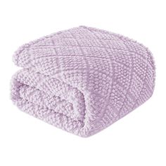 a purple blanket on top of a white background