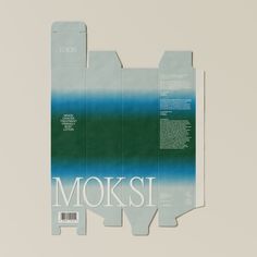 three pieces of paper with the words moksi printed on them, sitting next to each other