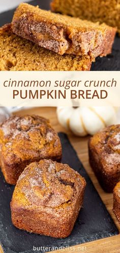 Oct 17, 2020 - This recipe for Small Batch Cinnamon Swirl Pumpkin Bread makes mini loaves that are moist, full of fall flavors, and topped with a cinnamon swirl crunch. Zucchini Breads, Food Preps, Dinner Roll, Pane Dolce, Pumpkin Desserts, Tasty Meals, Pumpkin Recipes Dessert, Pumpkin Bread Recipe