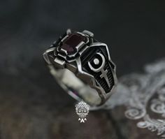 Item Specific Stone; Red CZ Metal: Sterling Silver 92.5% Dimension: 26 x 15x 24 mm Ring Weigh:9.5 g Shipping - Shipping through Thailand Post by Economy Register Mail, taking 14-45 days (or more). - Expedited shipping service through DHL,taking 5-14 days delivery (Non Refundable). Exchange, Return and Refund - If you need to resize, exchange or return, please contact us. Hades Ring, Red Symbolic Sterling Silver Ring, Guys Clothing Styles, Futuristic Design, 925 Silver Rings, Dream Jewelry, Signet Ring, Playing Dress Up, Makeup Tips