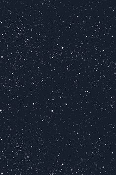 the night sky is filled with white stars