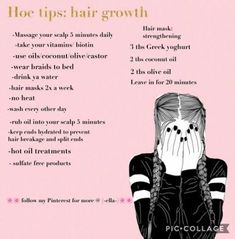 Makeup Baddie, How To Grow Hair, Hair Growth Secrets, Make Up Inspiration, Grow Long Hair, Pinterest Hair, Hair Remedies, Natural Hair Tips, Hair Growth Tips