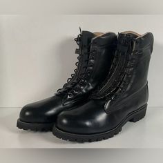 In Good Used Condition For Their Age. Size 12 C. Collars Repaired By George’s Shoes And Repair Of Arden Hills, Minnesota. Paratrooper Boots, Shoes Vintage, Vintage Shoes, Minnesota, Men's Shoes, Shoe Boots, Size 12, Repair, Man Shop