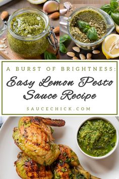 Lemon Pesto Sauce Recipe Pesto Recipe