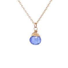 - Handmade in USA - Tanzanite Heart Shaped Teardrop - 100% Natural Gemstones, No Heat or Dye - AAA Gemstones - Can Be Gift Wrapped PRODUCT INFO This beautiful necklace features a AAA Tanzanite heart shaped gem drop suspended from a dainty 14k gold filled or sterling silver chain. We are always looking for the rare, irreplaceable stones. We are entranced by the periwinkle purples and soft blue undertones, both soothing and exciting. The best strand we saw at the Tuscon Gem Show. The clarity and c Tanzanite Gemstone Round Pendant, Tanzanite Gemstone Round Pendant Jewelry, Blue Amethyst Pendant Necklaces, Blue Amethyst Pendant Necklace, Blue Amethyst Crystal Necklace For Gift, Tanzanite Briolette Gemstone Necklace, Sapphire Tanzanite Birthstone Necklaces, Lavender Tanzanite Jewelry For Gifts, Tanzanite Faceted Necklace For Gift