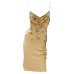 Christian Dior by John Galliano 2005 Silk Nude Embellished Dress Fr. 42 For Sale at 1stDibs Galliano Wedding Dress, Vintage Dior Dress, Royalty Clothing, Galliano Dress, Galliano Dior, Dior By John Galliano, Dior Dresses, Wedding Event Dresses, Vintage Dress Design