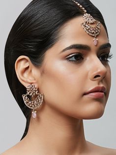 Beautiful kundan earrings with stones and pearls, plus matching mang tikka Traditional Indian Jewelry: Slight Color variations are possible due to lighting and photography. If you are interested in purchasing this item and have any additional questions about this item, please feel free to email us at nazranaanj@gmail.com. For faster responses, call us at 732-283-1808 or WhatsApp us at 609-852-9922 Care instructionsKeep Jewelry away from direct heat, water, perfumes, deodorants and other strong - Jeweled Pearl Earrings For Wedding, Jeweled Pearl Earrings For Wedding And Festivals, Kundan Danglers With Stone Work For Reception, Traditional Chandbalis With Mirror Work For Reception, Festive Jeweled Pearl Earrings For Wedding, Kundan Chandelier Earrings With Stone Work For Wedding, Kundan Chandbalis With Mirror Work For Reception, Chandbali Stone Work Tikka For Reception, Kundan Pearl Earrings With Stone Work For Gift