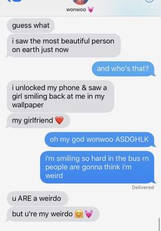 two texts that are being shared to each other