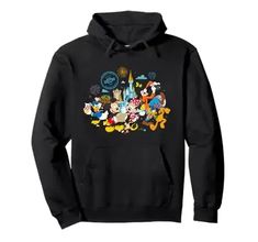 Walt Disney World 50th Anniversary Mickey and Friends Pullover Hoodie Disney World Packing, Walt Disney World 50th Anniversary, Disney World 50th Anniversary, Retro Disney, Disney Memories, Duck Tales, Disney Hoodies, Disney Sweatshirts