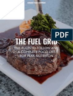 the fuel grub five rules to follow and a complete food list for peak nutrition