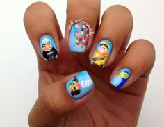 Alice In Wonderland Nails, Acrylic Nails Natural, Up Nails, Nail Art Disney, Vacation Nails, Disney Nails, Art Disney, Cute Nail Art, Fabulous Nails