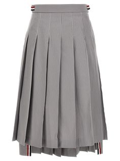 100% cotton Top Designer Brands, Pleated Midi Skirt, Knitwear Cardigan, Short Jumpsuit, High End Fashion, Thom Browne, Asymmetric Hem, Women Collection, Fashion Item