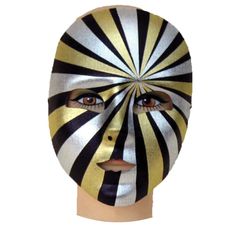 Full Psycho Mardi Gras Mask. A great mask for Masquerade, Carnivals, and Mardi Gras parties! Includes: Full face black, gold and white mask. Available Sizes: One size fits most 12 and up.

Special Shipping Information: This item ships separately from other items in your order. This item cannot ship to a P.O. Box. This item may be subject to additional processing days.

ITEM IS NOT ELIGIBLE FOR EXPEDITED SHIPPING Mask Painting, Halloween Express, Venetian Masquerade, White Mask, Mask Black, Mardi Gras Mask, Halloween Costume Accessories, Full Face Mask, Halloween Boys