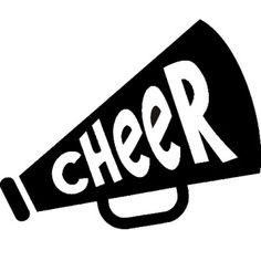 a black and white logo with the word cheer on it