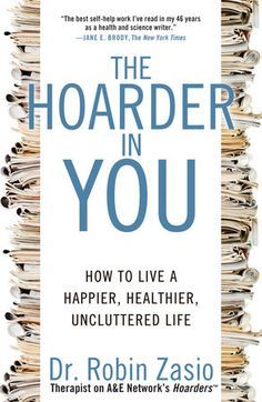 the book cover for the hoarder in you