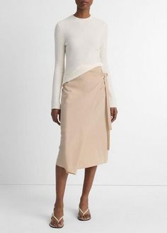 Buy Asymmetric Wrap Skirt for USD 325.00 | Vince Elegant Relaxed Wrap Skirt, Elegant Wrap Skirt With Relaxed Fit, Elegant Beige Bottoms With Asymmetrical Hem, Asymmetrical Beige Bottoms For Work, Beige Asymmetrical Bottoms For Work, Elegant Wrap Skirt With Asymmetrical Hem For Work, Chic Asymmetrical Wrap Skirt For Fall, Elegant Beige Wrap Skirt With Relaxed Fit, Elegant Beige Relaxed Wrap Skirt