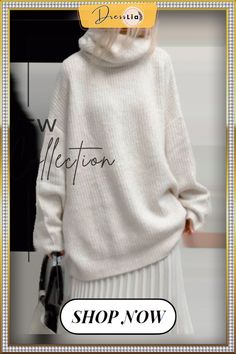 Plain Round Neck Knitted Casual Sweater Casual Sweater, Casual Sweaters, Customer Support, Round Neck, Fast Delivery