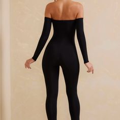 Item Is Band New Bodysuit With Tags Us 10 Sleek Black Unitard For Parties, Elegant Unitard For Night Out, Fitted Black Overall Jumpsuits And Rompers, Fitted Black Overall Jumpsuit, Black Fitted Overall Jumpsuit, Fitted Pantsuit For Party, Sleek Unitard For Night Out, Fitted Overall Pantsuit For Party, Black Stretch Pantsuit For Evening