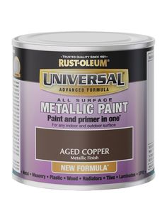 rustoleum universal all surface metallic paint and primer in one, aged copper