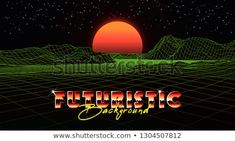 an abstract background with the sun and mountains in the distance, as well as text that reads