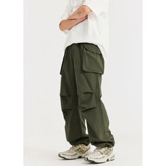 Moisture Wicking Outdoor Hiking Green Cargo Pants Fabric: 100%Polyester Size: S, M, L, XL, Style: Cargo Pants Pants Type: Wide Leg Pants Multiple Color Selections: Black, Army Green  Season: Spring, Fall, Summer Outdoor Straight Cargo Pants In Techwear Style, Outdoor Straight Pants With Cargo Pockets, Techwear Style Straight Cargo Pants For Outdoor, Baggy Pants With Hip Pockets For Outdoor Activities, Baggy Parachute Pants With Functional Pockets, Baggy Wide Leg Pants For Outdoor Activities, Hiking Bottoms With Side Pockets, Baggy Wide-leg Pants For Outdoor Activities, Casual Wide Leg Pants For Outdoor Activities