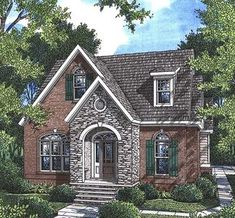 this is an artist's rendering of these house plans