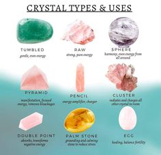 Crystal Meanings Charts, Best Healing Crystals, Gemstones Chart, Crystal Guide, Crystals Healing Properties, Chakra Healing Crystals, Spiritual Crystals, Meditation Crystals