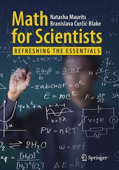 a man writing on a blackboard with math for scientist's refreshing the essentials