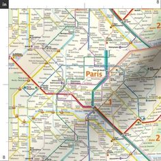 the paris subway map is shown in this image