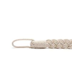 a white rope on a white background