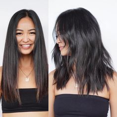 Thick Shoulder-Length Haircut with Layers Midi Haircut, Best Medium Length Haircuts, Midi Hair, Dense Hair, Layered Haircuts Shoulder Length, Haircut With Layers, Medium Length Haircuts, Hairstyles For Thick Hair, Haircuts For Thick Hair