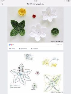 an image of crocheted flowers on the facebook page, which has been added to it