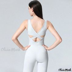 Olivia Mark - Seamless Mesh-Panel Yoga Jumpsuit with Dance-inspired Design, Body-contouring Fit and Butt-lifting Feature Sleeveless Yoga Unitard With Built-in Bra, Fitted Leotard With Built-in Bra For Yoga, Fitted Breathable Bodysuit For Yoga, Sculpting Sleeveless Bodysuit For Workout, High Stretch Unitard With Built-in Bra For Yoga, High Stretch Sleeveless Leotard For Yoga, Fitted Seamless Unitard For Yoga, Fitted Yoga Leotard With Built-in Bra, Seamless Sleeveless Unitard For Yoga