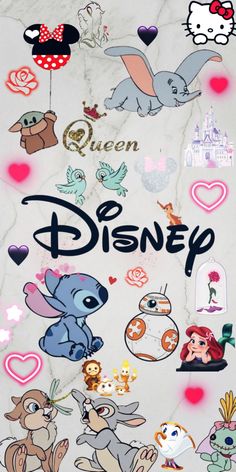 the disney movie poster with many different characters