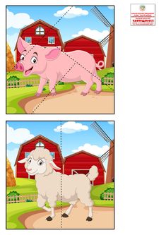 the farm animals are depicted in this cartoon