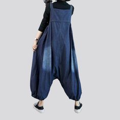 Be the talk of the town with our 2023 Spring Collection Women's Baggy Jean Jumpsuit street vibe for the trendy trendsetter.Why You'll Love It: Sanded for Style and Comfort: Crafted from premium denim with a medium wash. this jumpsuit features a sanded texture for a unique look and feel. Suspenders Closure: Keeping the baggy look intact. the suspenders closure ensures a snug and secure silhouette. Modern Street Style: With a casual silhouette and a touch of modern flair. this jumpsuit is perfect Casual Blue Wide Leg Jumpsuits And Rompers, Casual Blue Wide-leg Jumpsuits And Rompers, Denim Blue Jumpsuits For Spring, Casual Cotton Denim Jumpsuit Non-stretch, Denim Blue Non-stretch Jumpsuits And Rompers, Casual Washed Blue Jumpsuits And Rompers For Spring, Casual Indigo Denim Jumpsuit, Non-stretch Dark Wash Denim Jumpsuit, Casual Washed Blue Jumpsuits For Spring