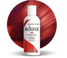 PRICES MAY VARY. Vibrant Color Quick and Easy to use Made in USA Free of Alcohol, Peroxide, and Ammonia Vegan and Curelty Free Natural Dark Blonde Hair, Adore Semi Permanent Hair Color, Adore Hair Dye, Red Hair Dye, Natural Dark Blonde, Semi Permanent Hair Dye, Dyed Red Hair, Mohawks, Semi Permanent Hair Color